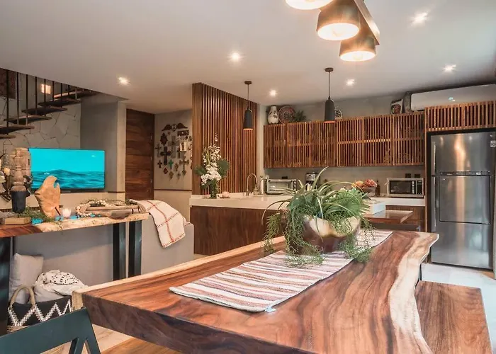 Townhouse De Lujo En La Selva Con Alberca Privada Apartamento